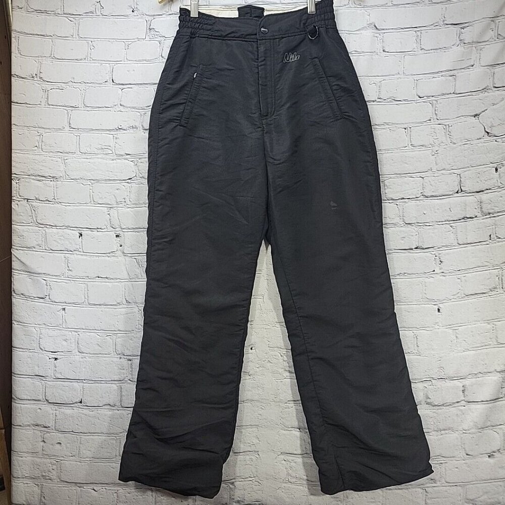 Vintage‎ Nils Snowpants Womens Sz 12 Black Outdoor Skiing